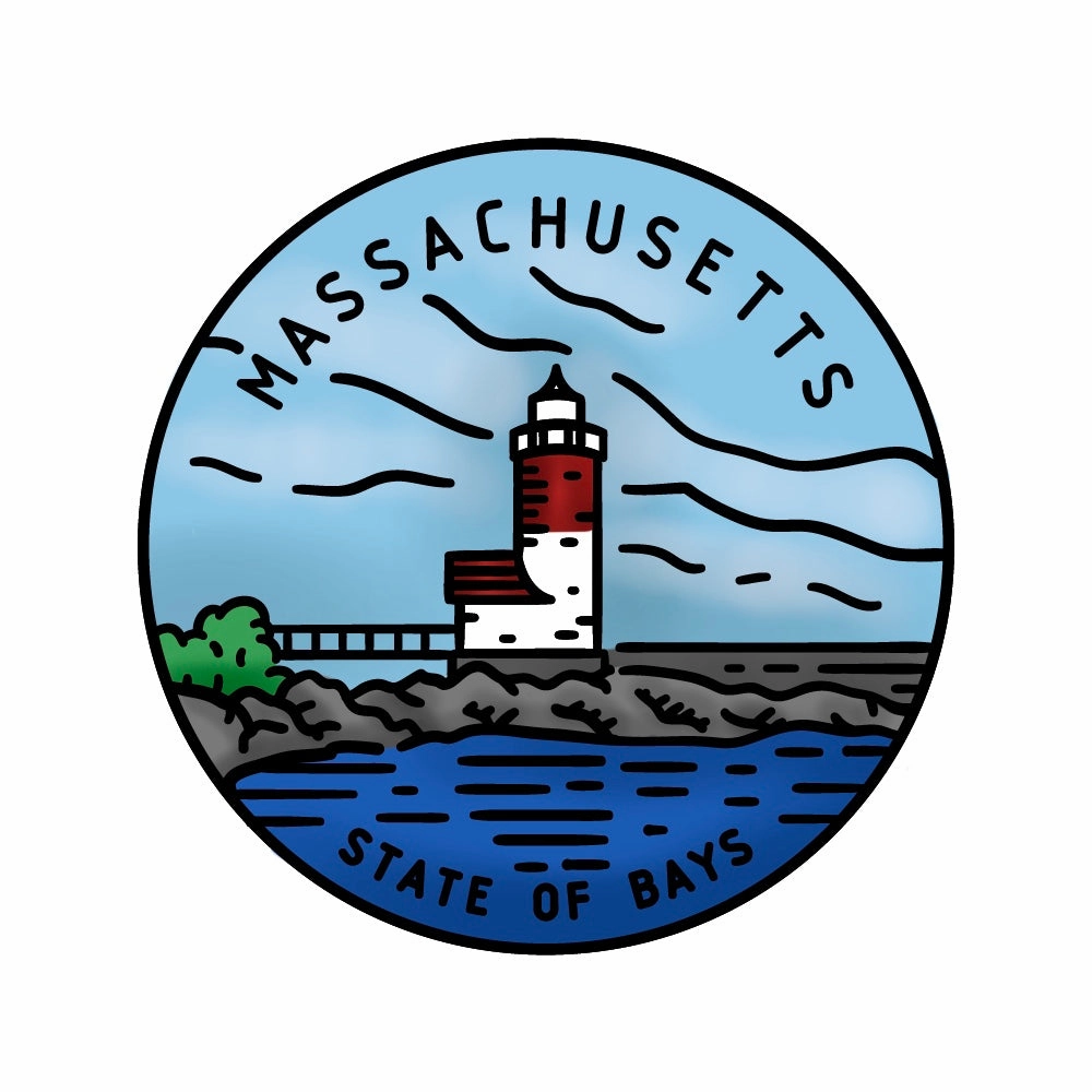 50 States Circles - 2X2 Stamp Set - Massachusetts manual