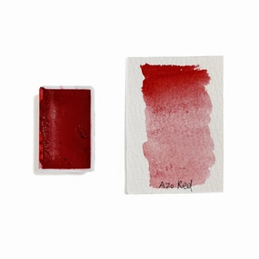 Azo Red Pr144 - Artist Grade Handmade Honey Based Watercolor Paint Full Pan 3.2Ml robust trusted