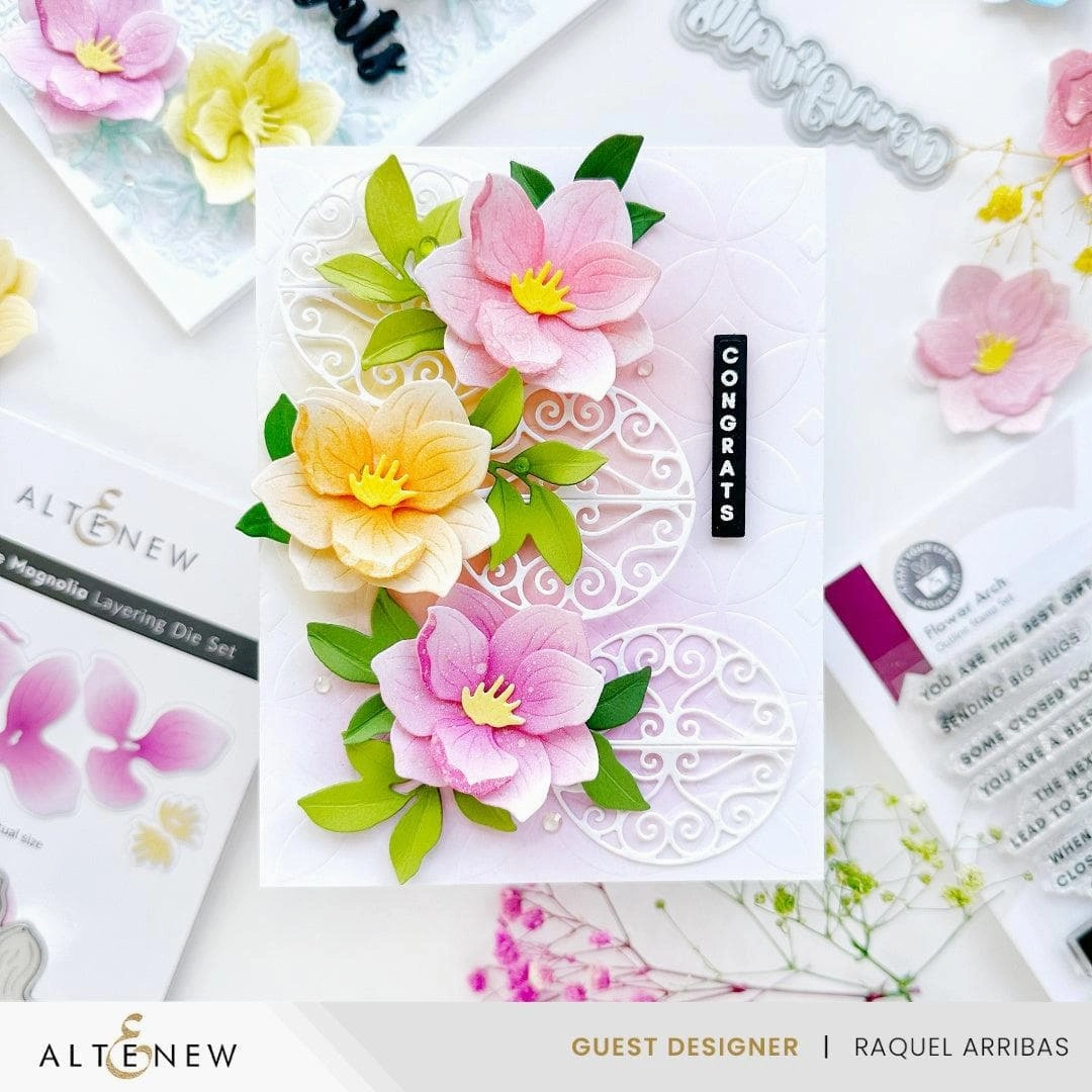 budget Delicate Magnolia Layering Die Set