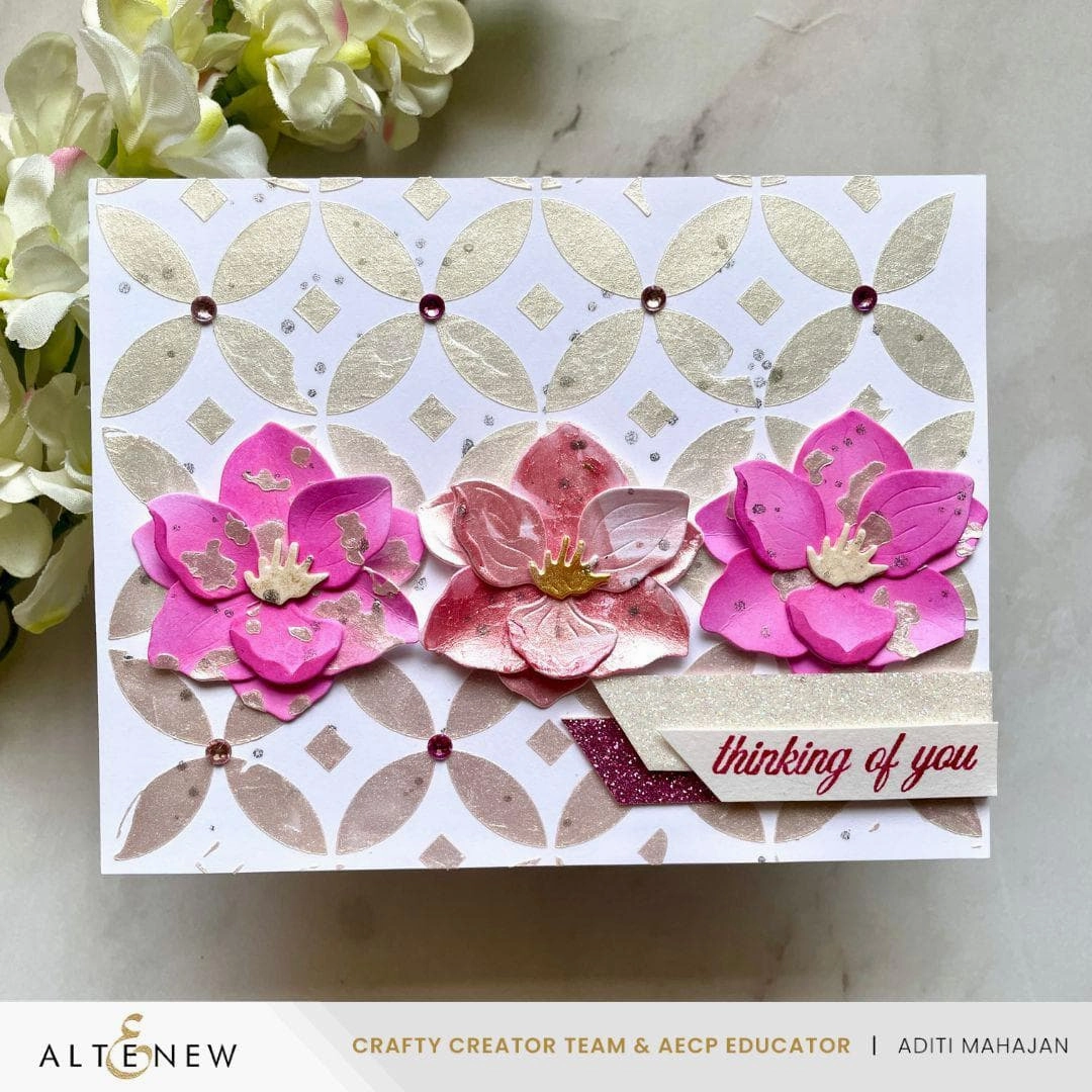 Delicate Magnolia Layering Die Set plastic