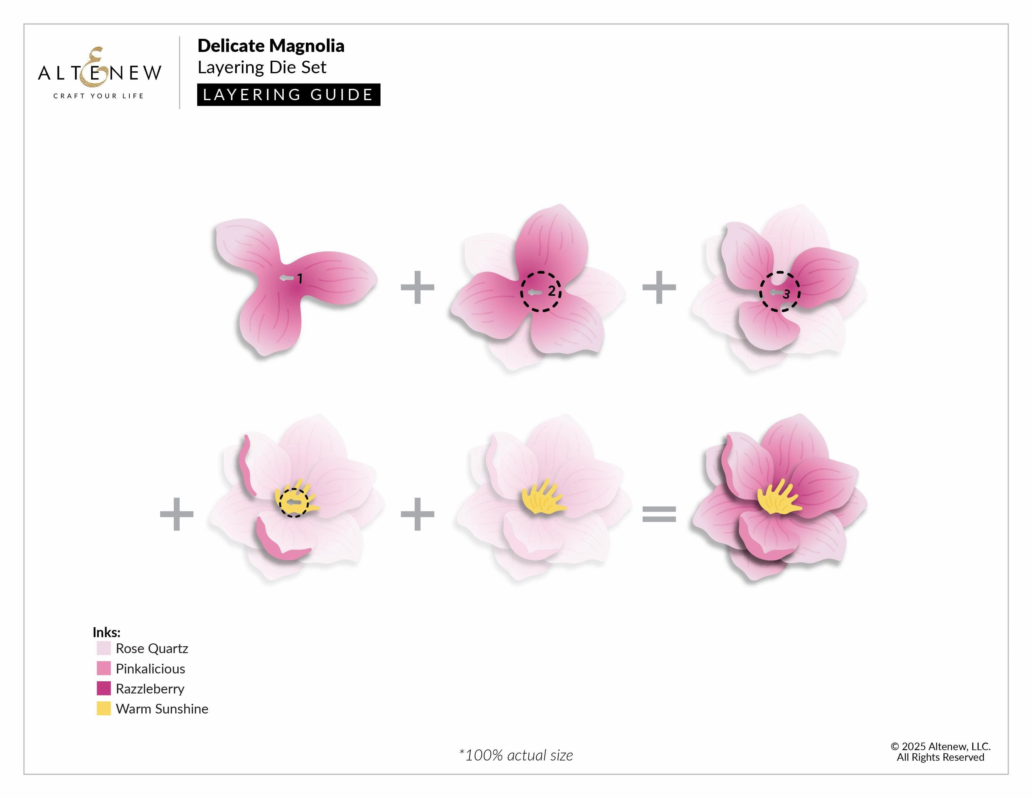 foldable wholesale Delicate Magnolia Layering Die Set