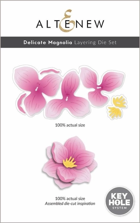 warm Delicate Magnolia Layering Die Set