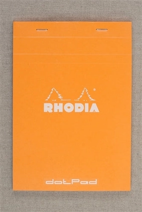 flexible Rhodia Dot Pad, Orange, 5.75 X 8.25 Inches