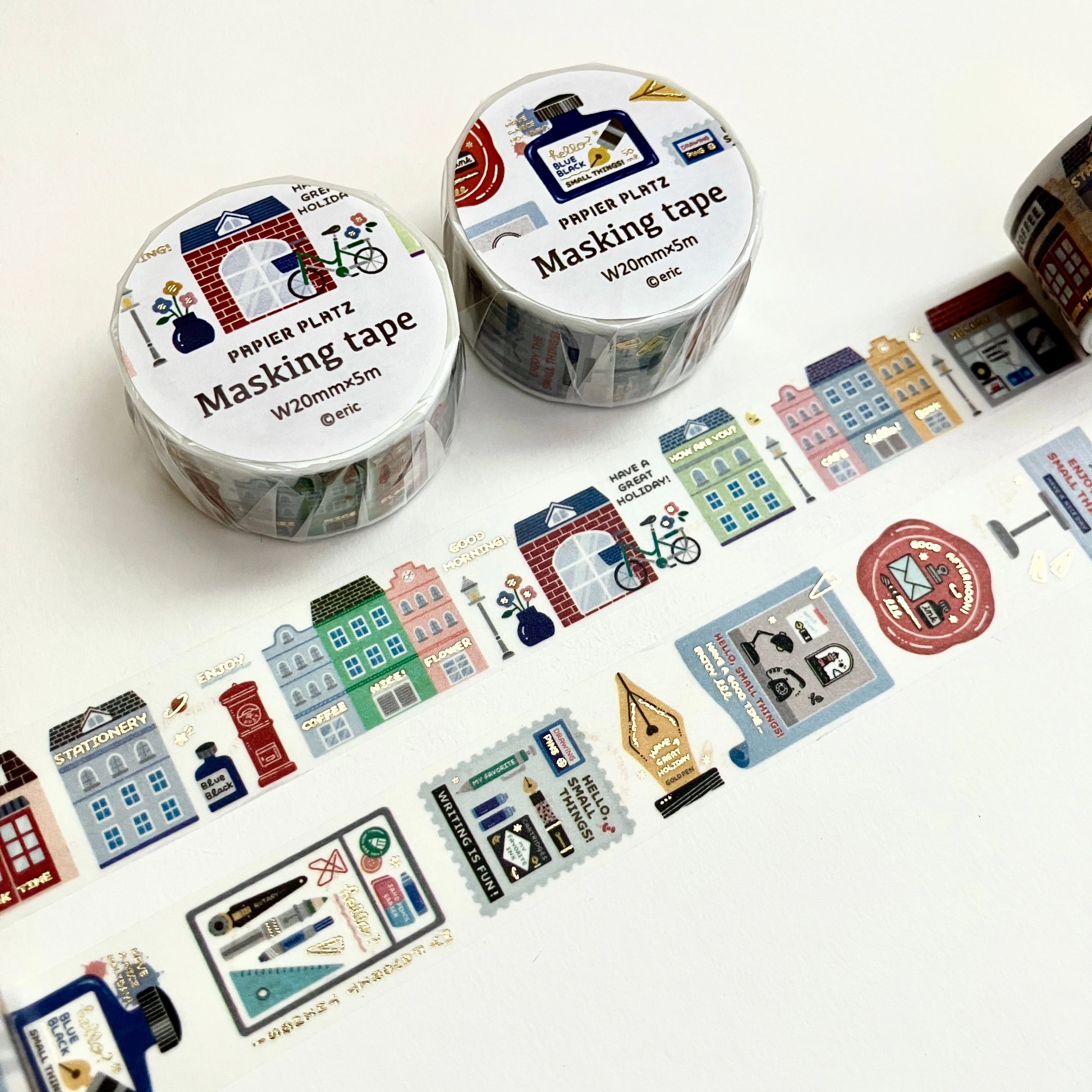 solid Eric Small Things Gold Foil Masking Tape Favorite Place