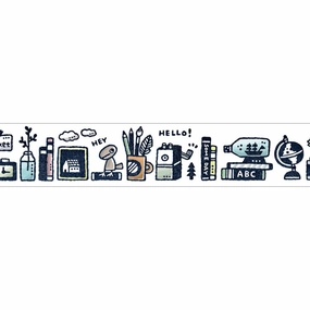 Eric Small Things Washi Tape Bookshelf quickdry