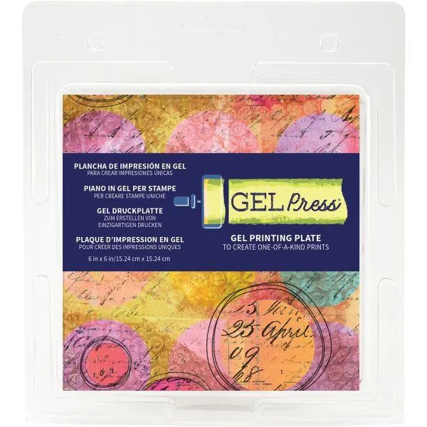6X6" Gel Plate muted latest
