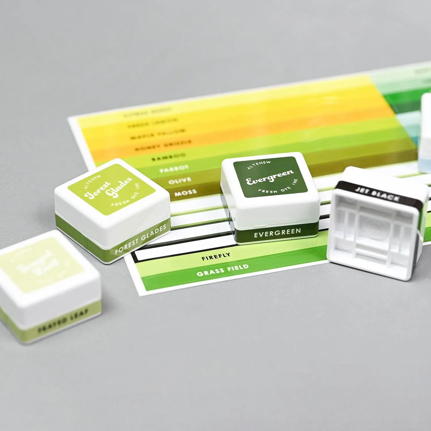 Mini Ink Cube Label Set - 36 Original Color Families narrow