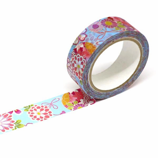 short Bell Blossom Kimono Washi Tape