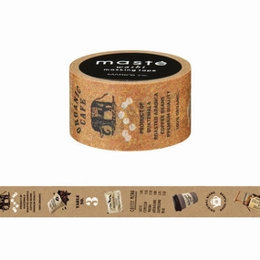 Coffee Caf Washi Tape Maste durable