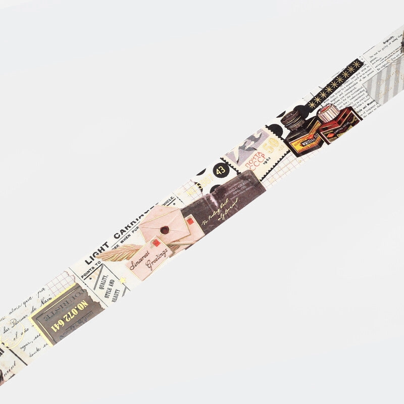 top rubber Invitation To Romance Letter Washi Tape