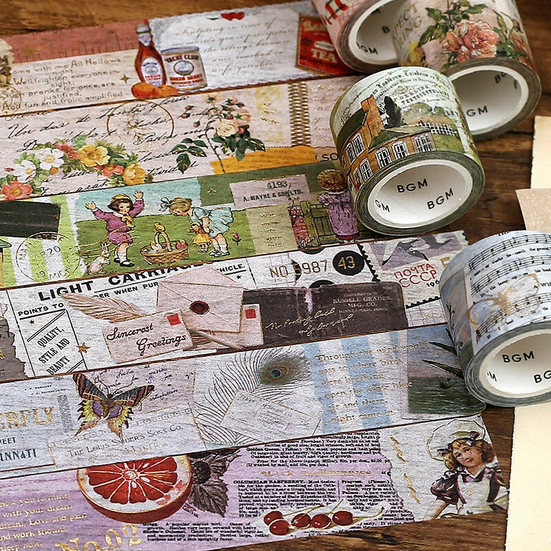 stackable wholesale Invitation To Romance Letter Washi Tape