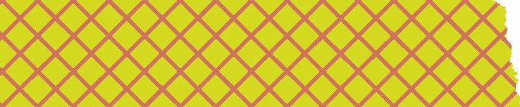 refined square Neon Light Green Check Japanese Washi Tape ? Basic Mast Masking Tape