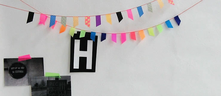 Neon Light Green Check Japanese Washi Tape ? Basic Mast Masking Tape eco