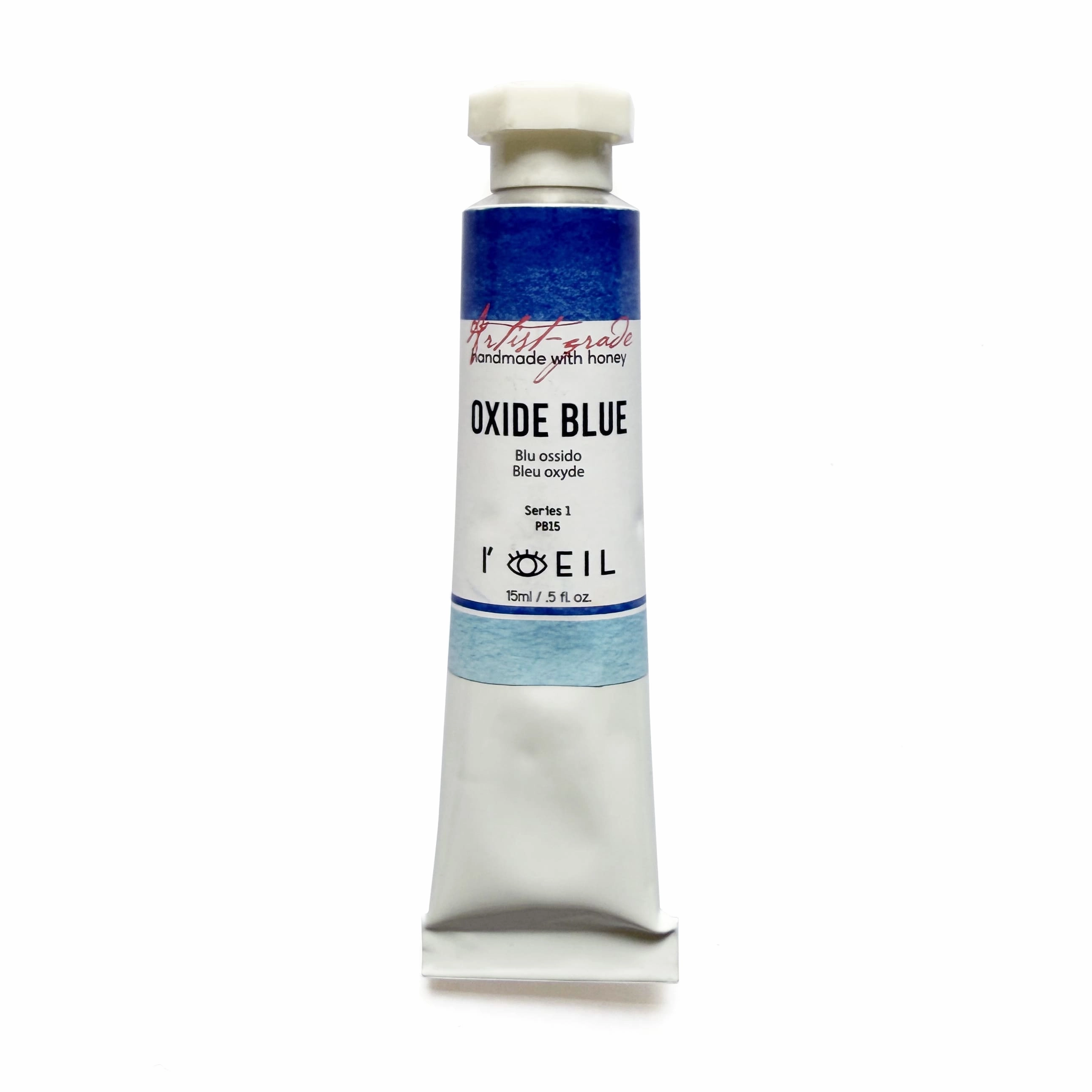 Oxide Blue Pb15 - Artist Grade Handmade Honey Based Watercolor Tube 15Ml versatile retractable