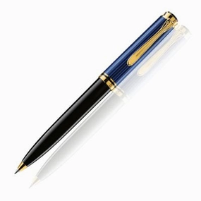 manual Pelikan Souveran 600 Blue/Black Ballpoint Pen
