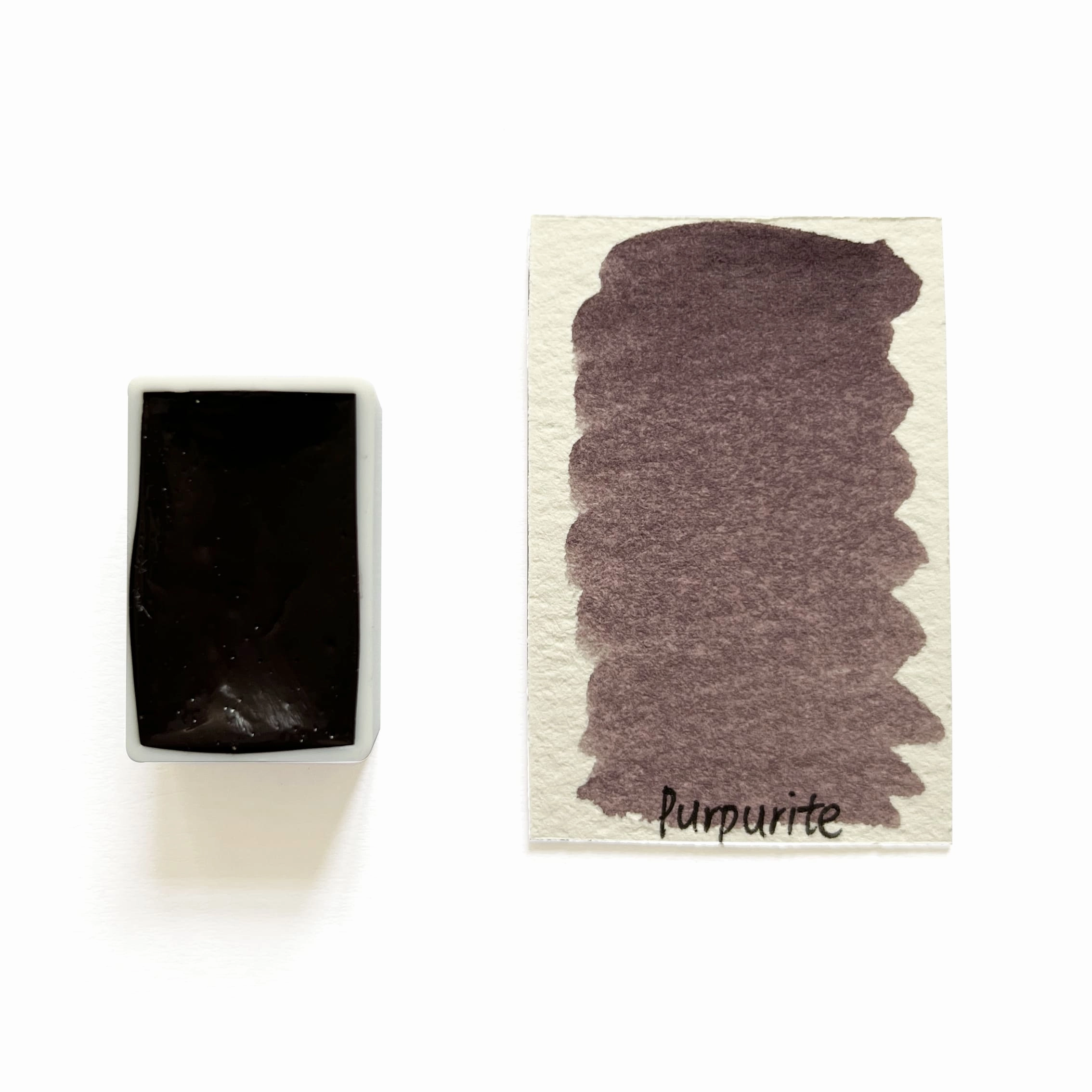 Purpurite (Mineral) - Artist Grade Handmade Honey Based Watercolor Paint Full Pan 3.2Ml flexible ergonomic