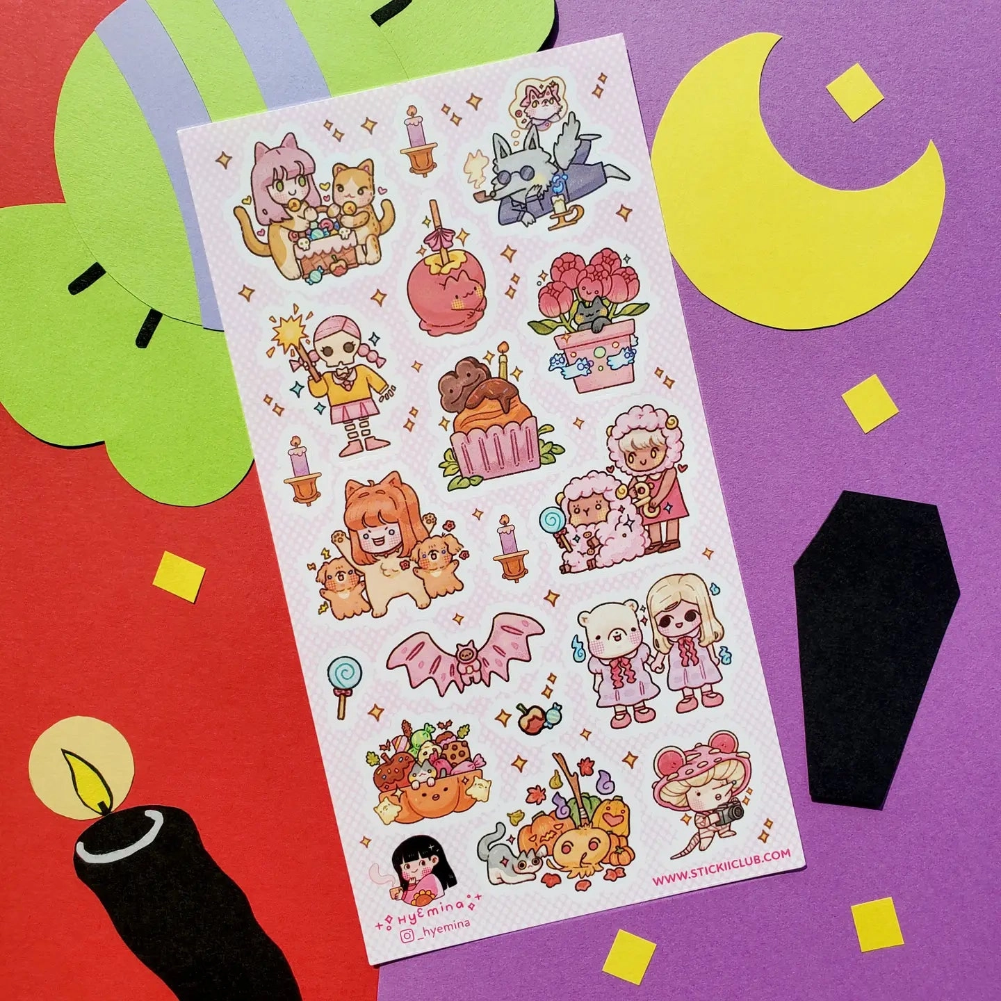 Stickii Cutie Halloween Bash Sticker Sheet affordable