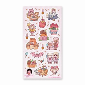 limited ceramic Stickii Cutie Halloween Bash Sticker Sheet