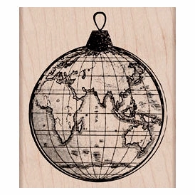 leather World Ornament Stamp