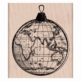leather World Ornament Stamp
