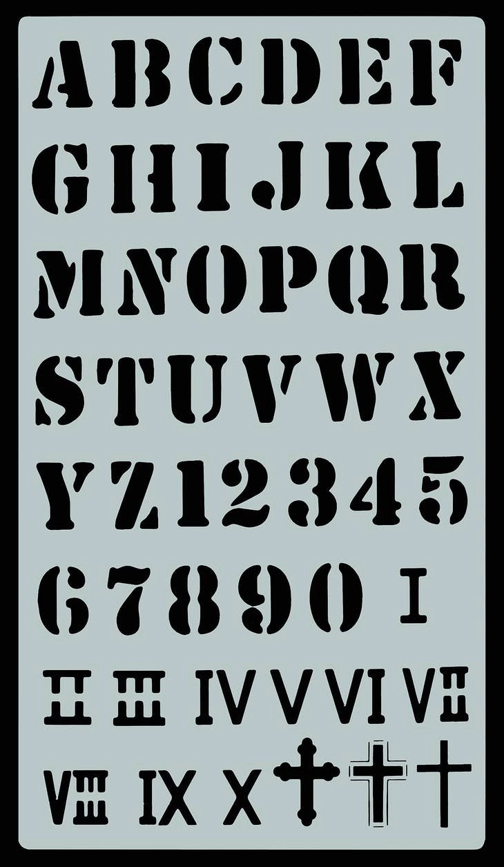 Essentials Faith Stencil Set (350 Designs) organic