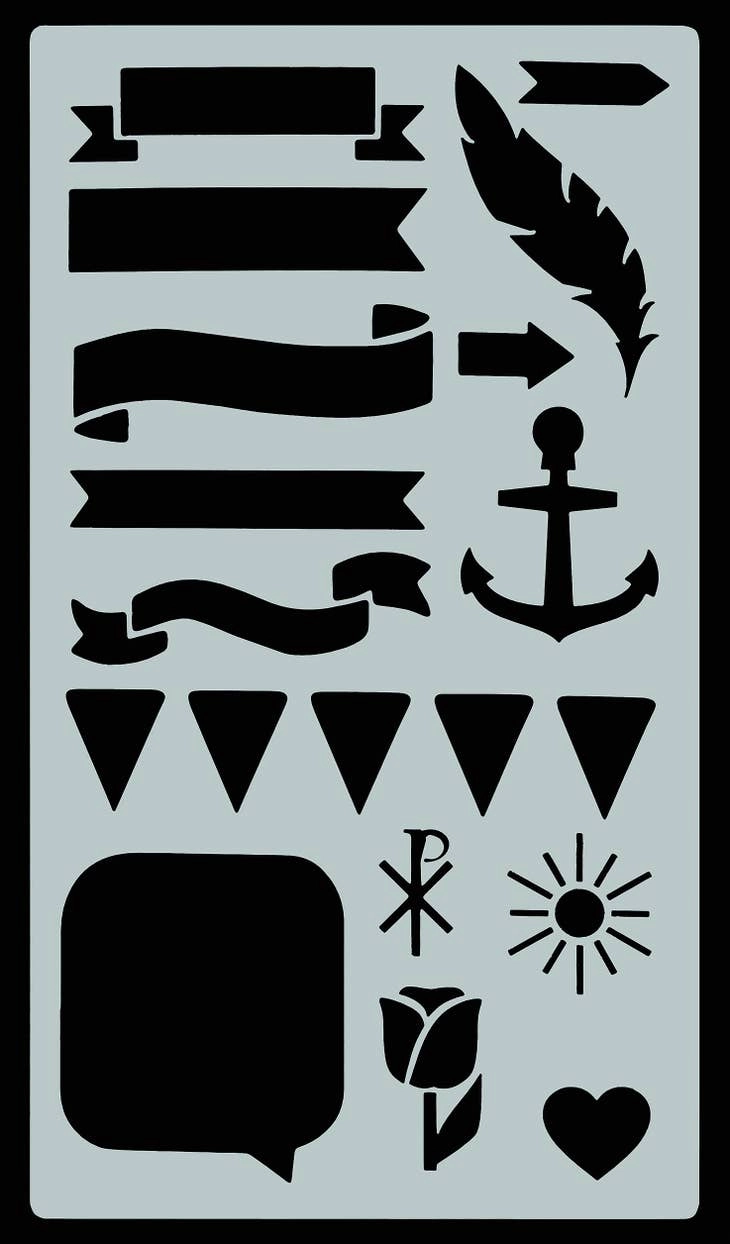 automatic Essentials Faith Stencil Set (350 Designs)