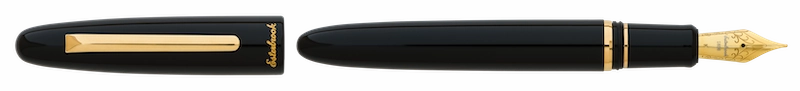 resilient limited Esterbrooke Estie Ebony Gold Trim Fountain Pen