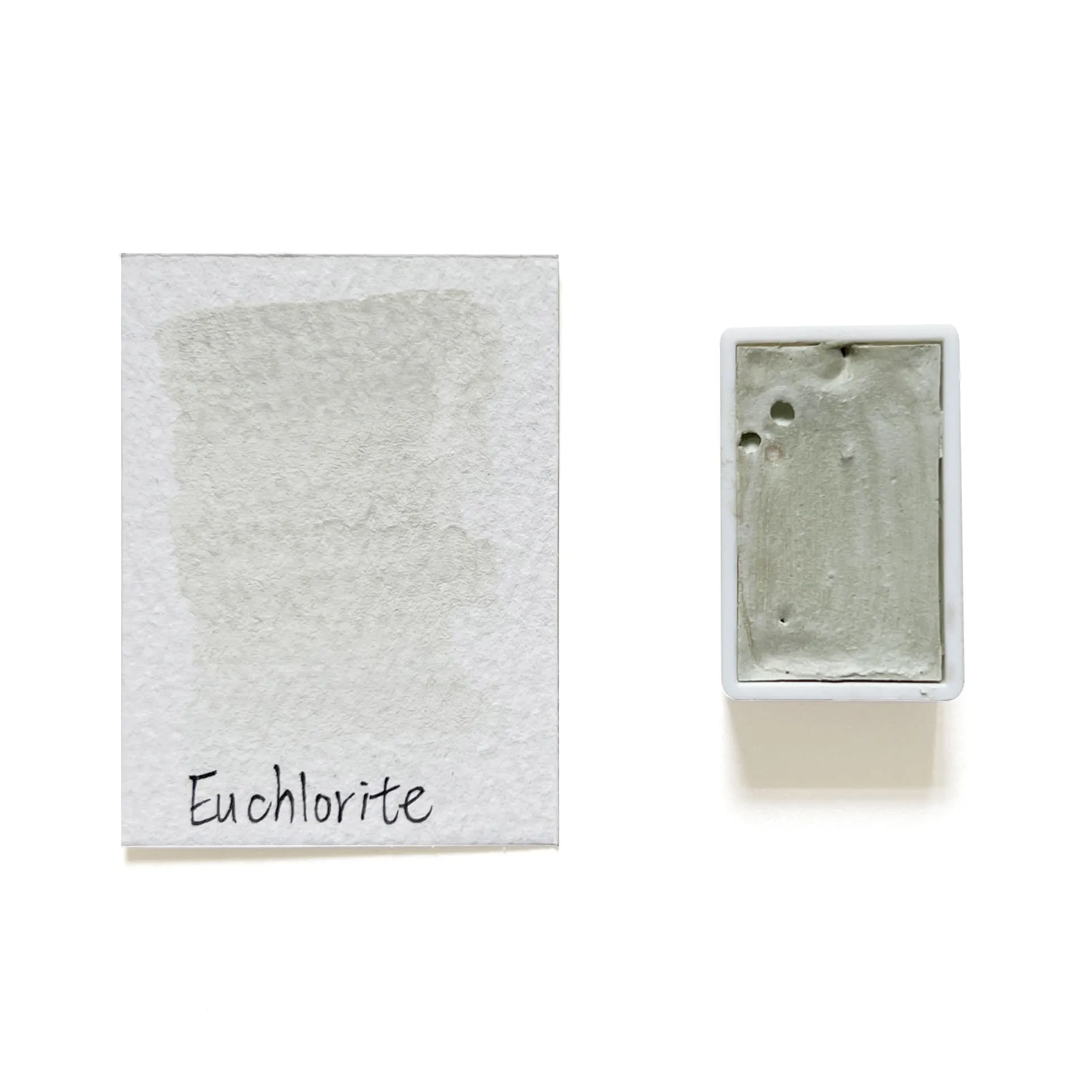 Euchlorite (Mineral) - Artist Grade Handmade Honey Based Watercolor Paint Full Pan 3.2Ml compact