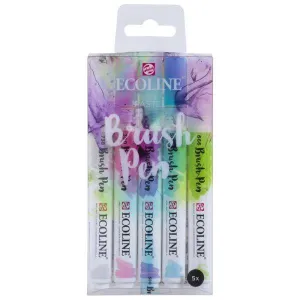 warm Ecoline Brushpen Set - Pastels
