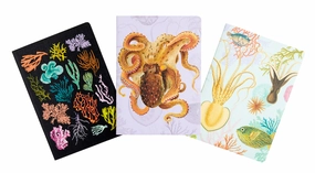 Art Of Nature: Under The Sea Sewn Notebook Collection (Set Of 3) recycled square