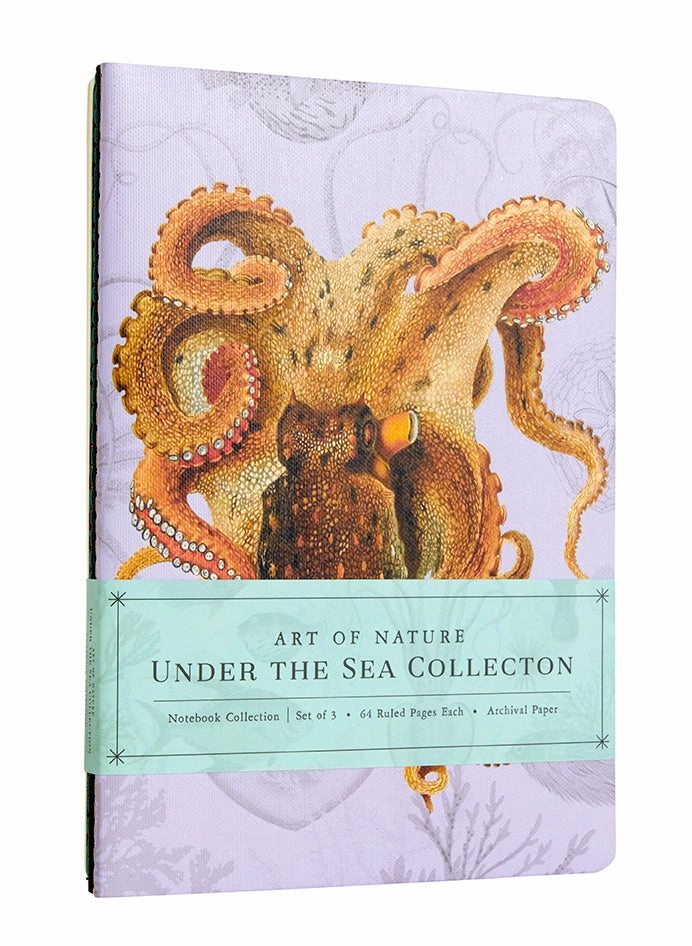 modern kit Art Of Nature: Under The Sea Sewn Notebook Collection (Set Of 3)