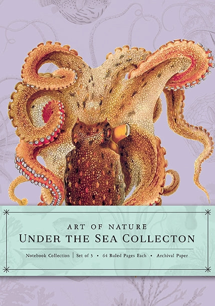luxury Art Of Nature: Under The Sea Sewn Notebook Collection (Set Of 3)