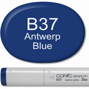 neutral small Copic Sketch Marker - B37 Antwerp Blue