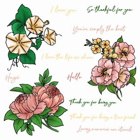 heatproof Eternal Love - 6X6 Stamp Set