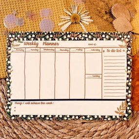Lily Of The Moon A5 To Do-Weekly Planner Notepad shiny neutral