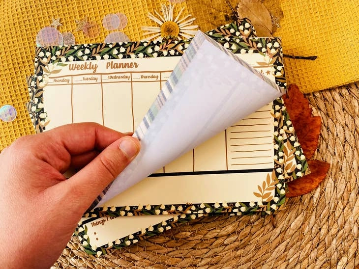 Lily Of The Moon A5 To Do-Weekly Planner Notepad tall