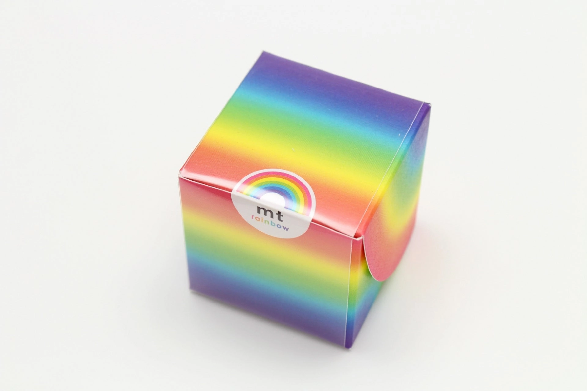 metallic Mt Solids Slim Washi Tape - Set Of 7: Rainbow