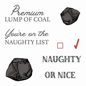 Naughty List Vintage Gift Card Box Add-On - 3X4 Stamp Set refillable