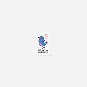 Rectangular Rubber Eraser 436 // Bird deluxe