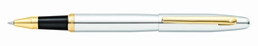 Sheaffer Vfm Silver With Gold Trim Rollerball Pen minimalist