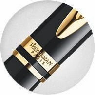 Waterman Expert Black Lacquer & Gold Rollerball Pen bundle bold