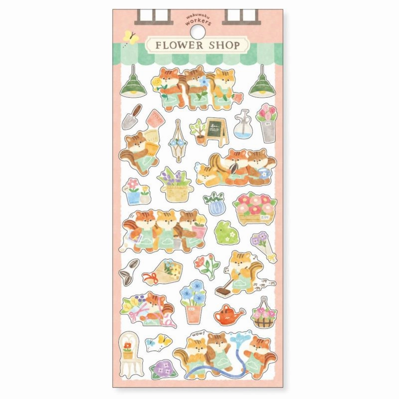 Exciting Worker Sticker Sheet - Flower Shop musthave gift