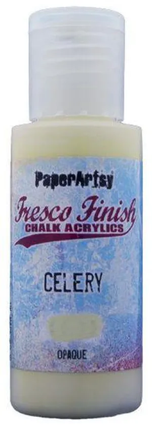 paper vintage Fresco Finish Acrylic Paint - Celery