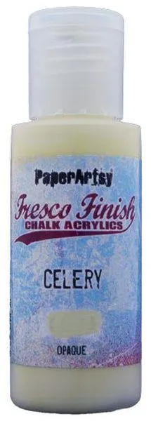 paper vintage Fresco Finish Acrylic Paint - Celery