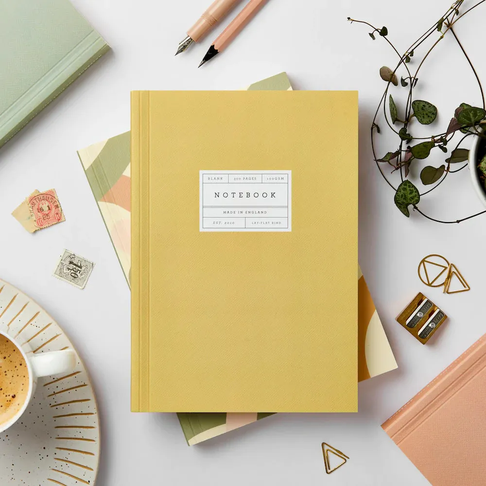 Katie Leamon Mustard Flat Lay Notebook - Blank bestselling stackable