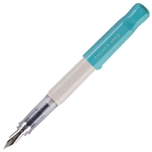 exclusive new Pilot Kakuno White And Turquoise Fountain Pen