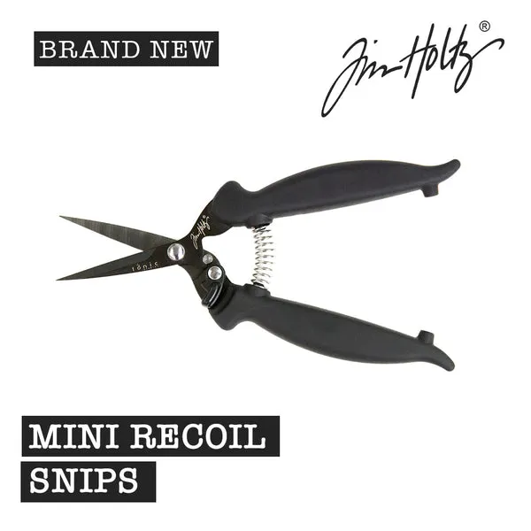 elegant Tim Holtz Scissors - Recoil Snips - Mini 7 Inch