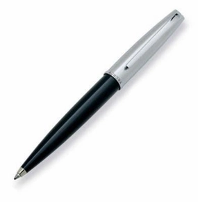 versatile tall Aurora Style Metal Black Chrome Ballpoint Pen