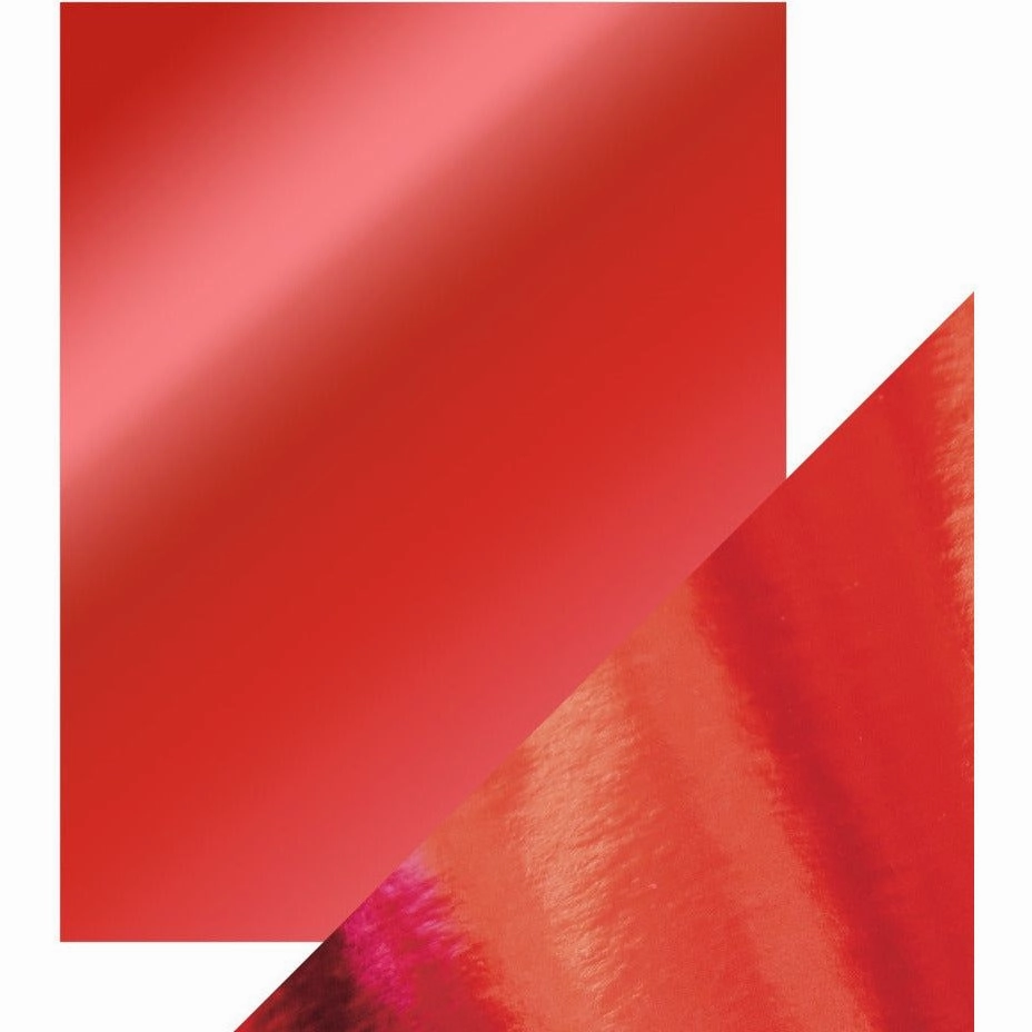 bulk bright Craft Perfect Mirror Card - 8.5X11 5/Pkg Ruby Red