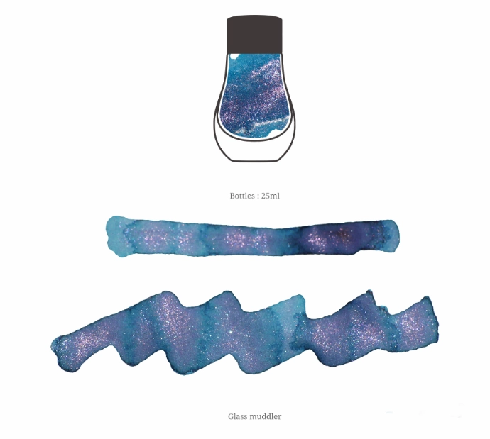 Dominant Industry Pearl Ink 25Ml - Painter Series - Les Nympheas: Les Nuages collapsible professional